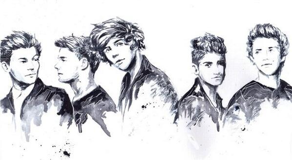 onedirection's tweet image. ...Here is our first chosen piece for #1DFanArtFriday! 1DHQ x