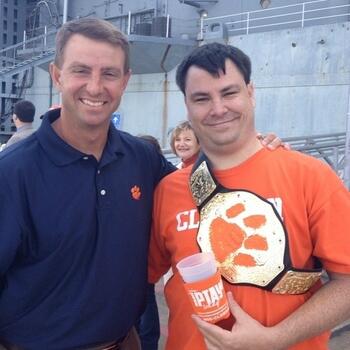 DabooSwinney69's tweet image. #MyDude who would&apos;ve ever thought you could have the best coach in the world and the best fan #IPTAY #1981* #Pawful