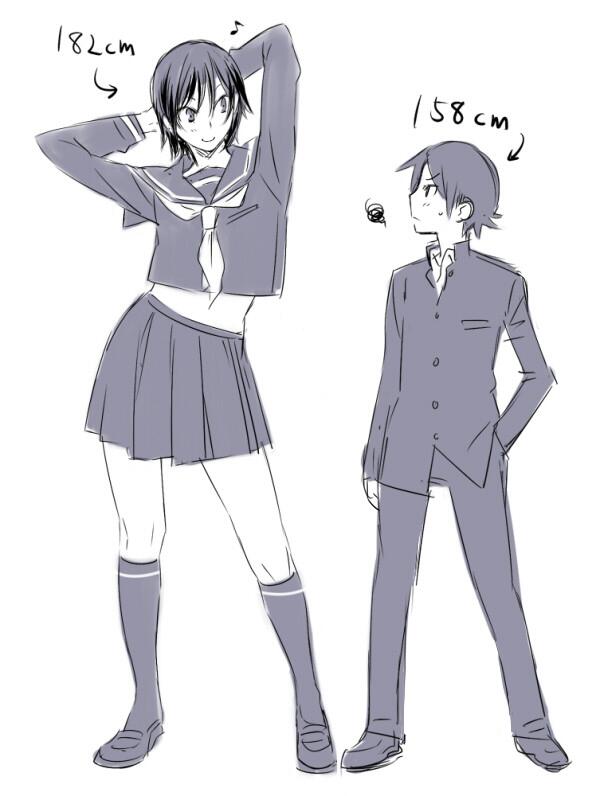 翔丸 Skeb停止中 発掘身長差カップル絵 Http T Co Igkgyhza13