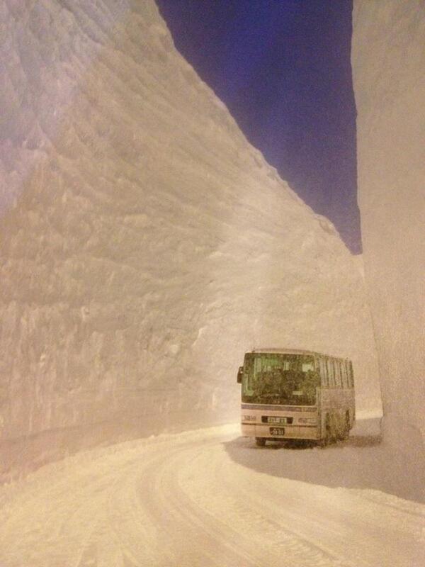 Over 17 meters of snowfall in Hokkaido, Japan.