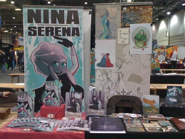 AnemoneTea's tweet photo. A very cool first day at @MCMExpo for @_WindFlower_ - thanks to everyone who stopped by! #lookatthatspread http://t.co/NOc7iMePr9