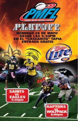 Playoff PMFL2013 <a href="/panamasaints/">panamasaints</a> <a href="/WolfpackPanama/">Wolfpack Panamá</a> <a href="/UsmaFrailes/">Frailes Usma</a> <a href="/EAGLESC3/">Colón Eagles F.C.</a> <a href="/PanamaRaptorsFC/">Panama Raptors FC</a> <a href="/LosDiablosFA/">Los Diablos PanamáFA</a> <a href="/PANDEPORTESPMA/">Pandeportes</a>