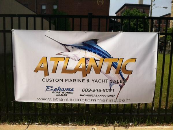 campuscopyctr's tweet photo. Here's a recent banner we printed for our friends at Atlantic Custom Marine in Cape May New Jersey.
#wideformat http://t.co/yvVChdwqHh
