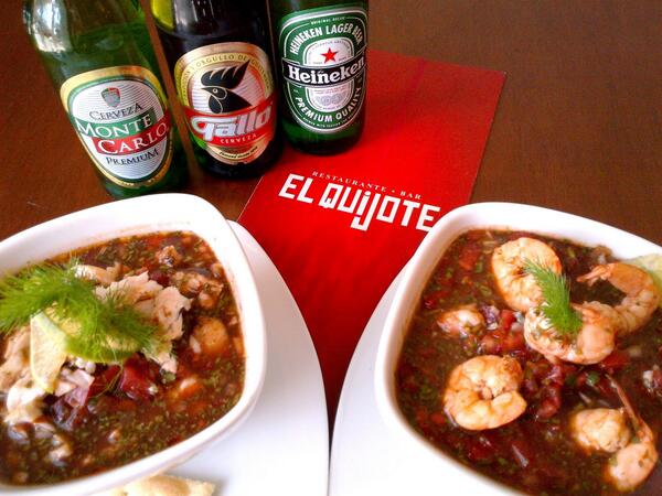 sucheftom's tweet photo. "@ElQuijote_RB: Mañana  Ceviche de camarón, pescado o mixto + 1 cerveza a tu elección! http://t.co/dCNtK7fw2n": lo recomiendo!!!!