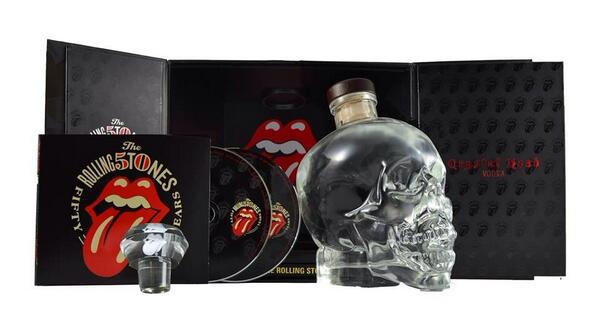 TorontoVino's tweet photo. Live double CD, @crystal_head decanter stopper engraved w/ @RollingStones motif plus a bottle of ultra premium #vodka http://t.co/ZDdaU88o4Q