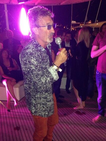 #monaco GP Eddie Jordan on the boat!