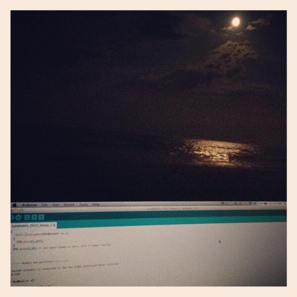 CWRU_Lunabotics's tweet photo. Pseudo Coding 2014 Lunabot @ coco beach #lunabotics13 #lunabotics14 http://t.co/GgOkCwBvXK