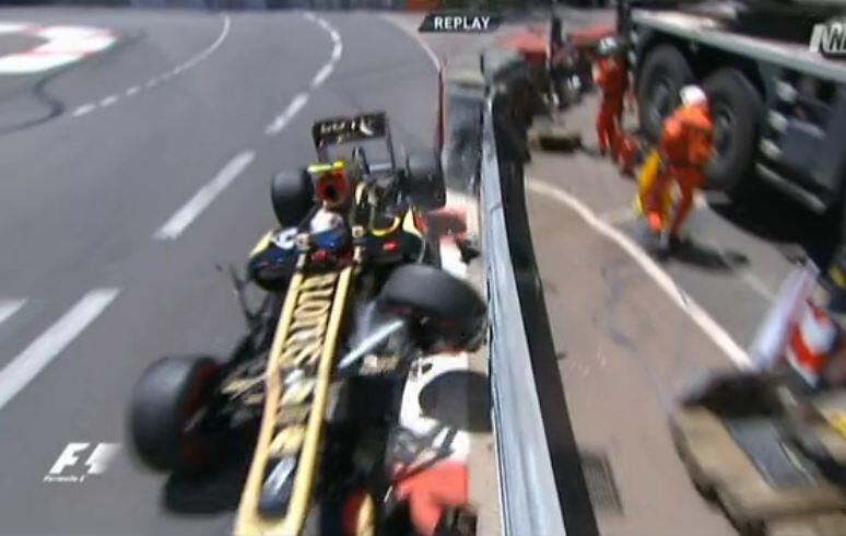 Grosjean crash