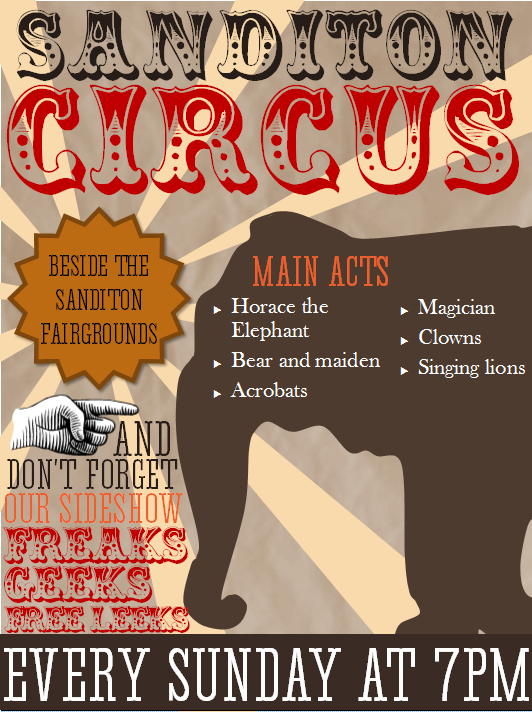 SandiCircus's tweet photo. “@SanditonAds: @SandiCircus Here's the updated poster! http://t.co/zbrEQO1oGx” NEW POSTER FOR THE CIRCUS!
