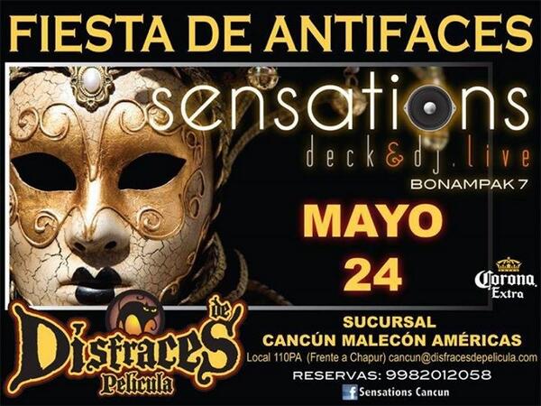 InformateCancun's tweet photo. Hoy @Gruposensations una fiesta totalmente diferente! Te esperamos reserva @MoskoDeepshow @EduardoAlz http://t.co/jyrA93MBot