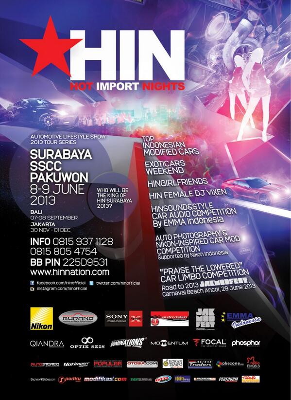 gloss_sheSBY's tweet photo. RT @HINofficial: @gloss_sheSBY HIN Surabaya 8-9 Juni 2013 SSCC-Pakuwon - Automotive Lifestyle Show #hinsby http://t.co/XADGHyfy5S"