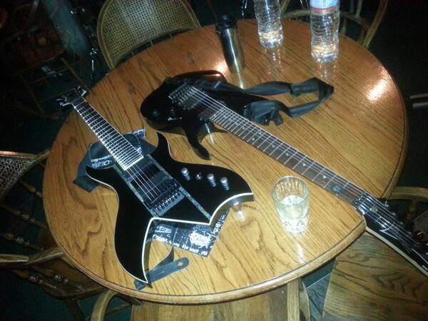 First Incinerated Divinity show went well. Also the first time playing the <a href="/stevesmyth01/">Steve Smyth</a> guitar live.