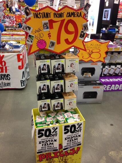 Richardm_jbaus's tweet photo. This is so gen Y ... Instant fun , instant memories Fuji Instamatic camera $79 and 50% off ink in the same purchase ! http://t.co/egYHpMjubR