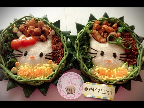 Kuweh Kuweh on Twitter Tumpeng  Nasi  Uduk Hello  Kitty  