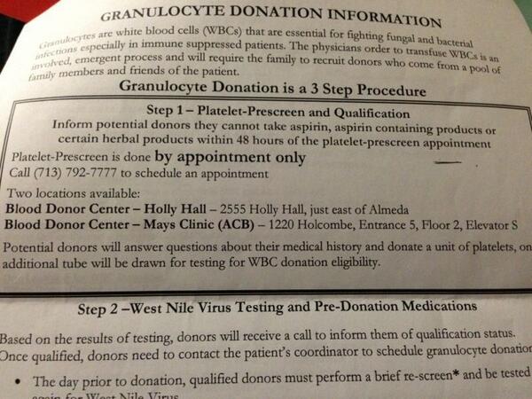 Here is how you can donate. Telephone numbers and address. Patients name Baltazar Hinojosa. Thank you!!