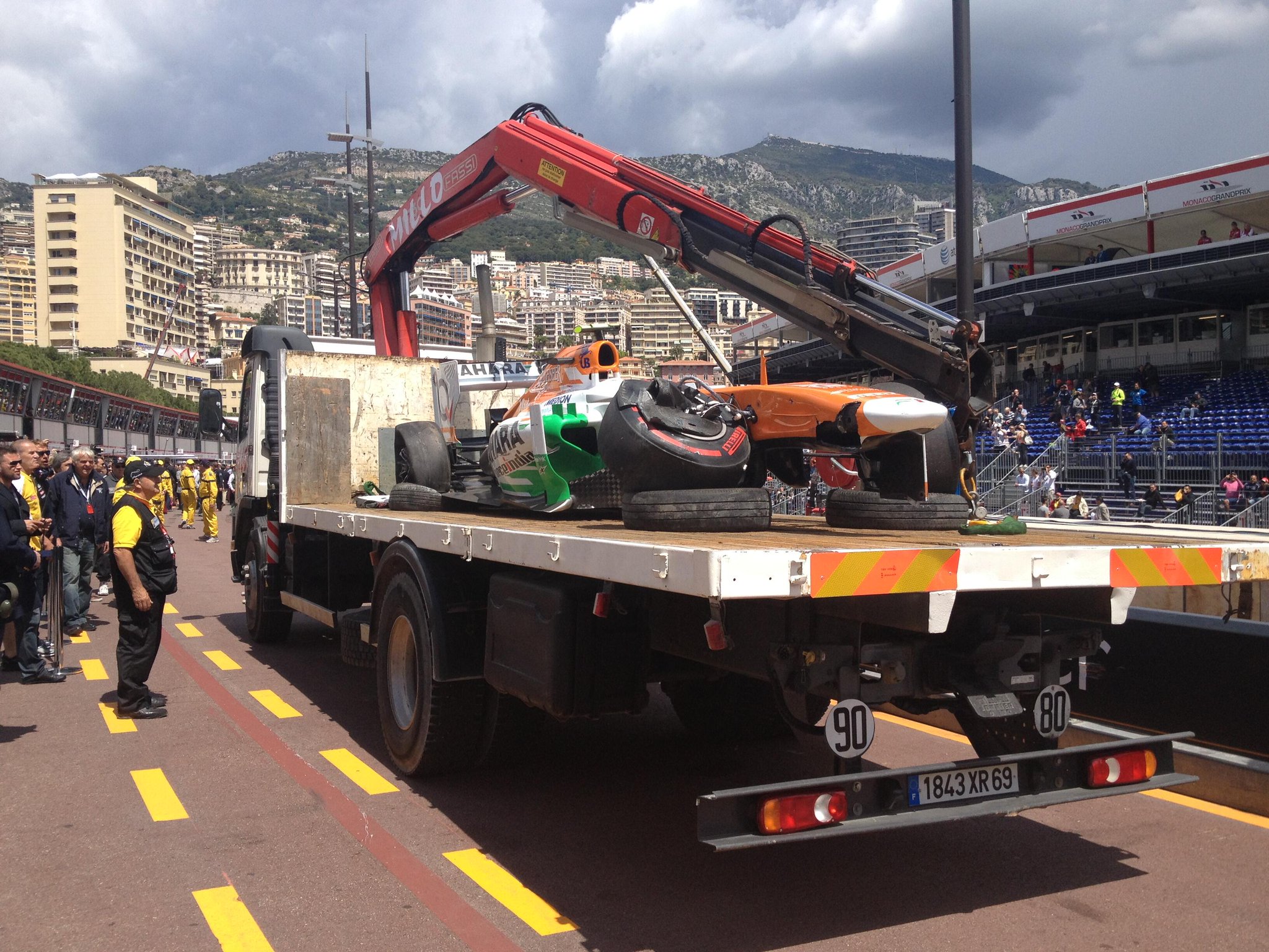 Sutil crash monaco 2013