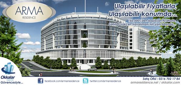 Haftasonu ailenizle birlikte ofisimize bekliyoruz... armaresidence.net - 0216 702 17 84