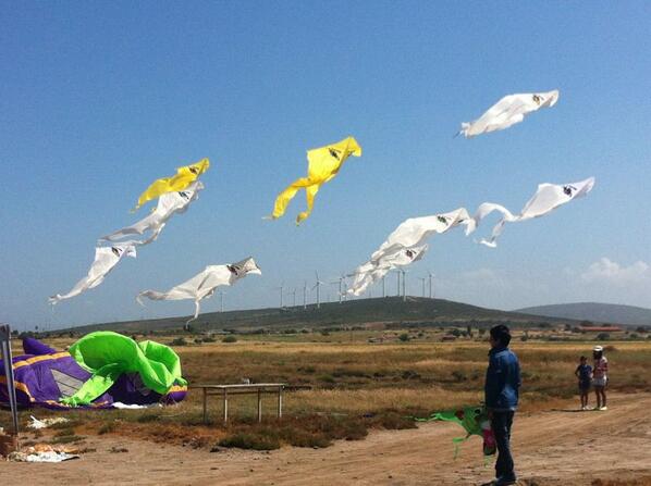 FlyMeKiteFest's tweet photo. Uçurtmalar gökleri şenlendirmeye başladı! Siz de uçurtmalarınızı alın ve bize katılın :) http://t.co/TuA8pXQ5y4