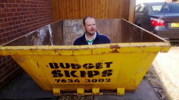 emeralditms's tweet photo. Is this classed as hazardous waste? @BudgetSkips #MostRandomSkipPhoto http://t.co/TC8wUa1MzL