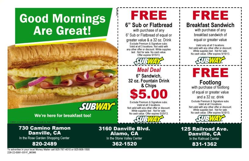 subway coupons  Easy weekday meals, Free printable coupons, Grocery coupons