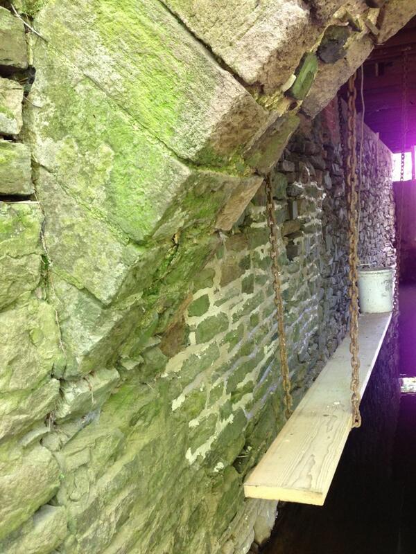 CastleValleyMil's tweet photo. Repointing the mill race.  Awesome work by Dave Nagle. http://t.co/9iczsRtlrO