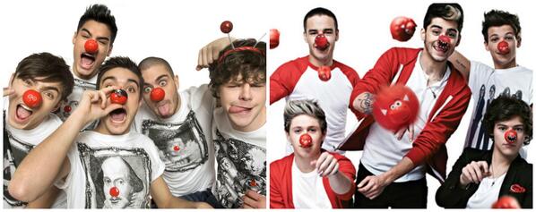 1RTorFavorite's tweet image. RT for The Wanted on red nose day
Fav for One Direction on red nose day
