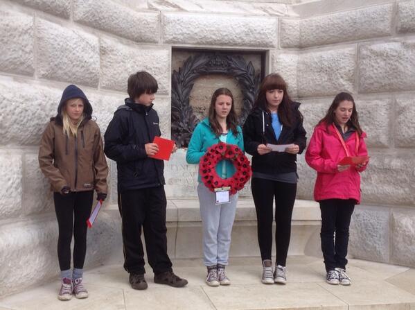 A fitting to a great tour with Meole Brace school.