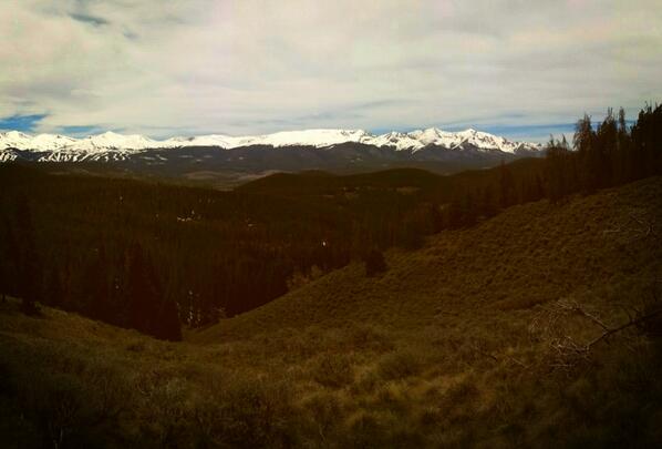 tschumer's tweet image. Hike in the mountains, still snow round these parts.