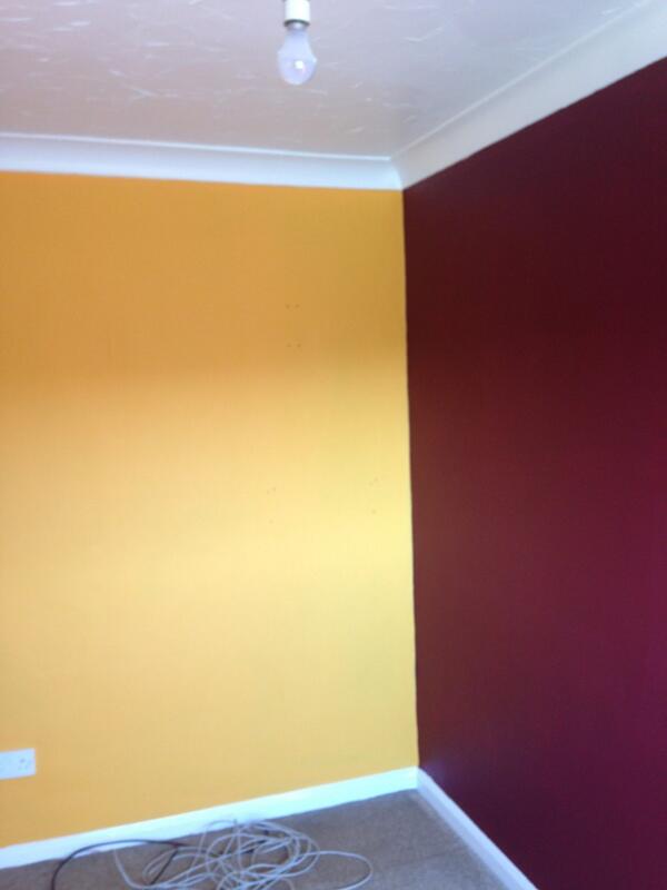 New bedroom colours #claretandamber
