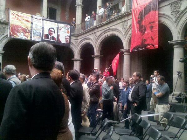 HectorSerranoC's tweet photo. En el Museo de la Ciudad en el Homenaje Póstumo al líder Arnoldo Martínez Verdugo. http://t.co/SuGE7fW0bZ