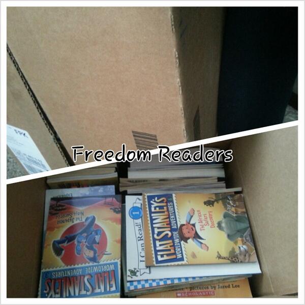 BossHogg6's tweet image. Books collected and ready to be sent down to #FreedomReaders @ReadersFreedom