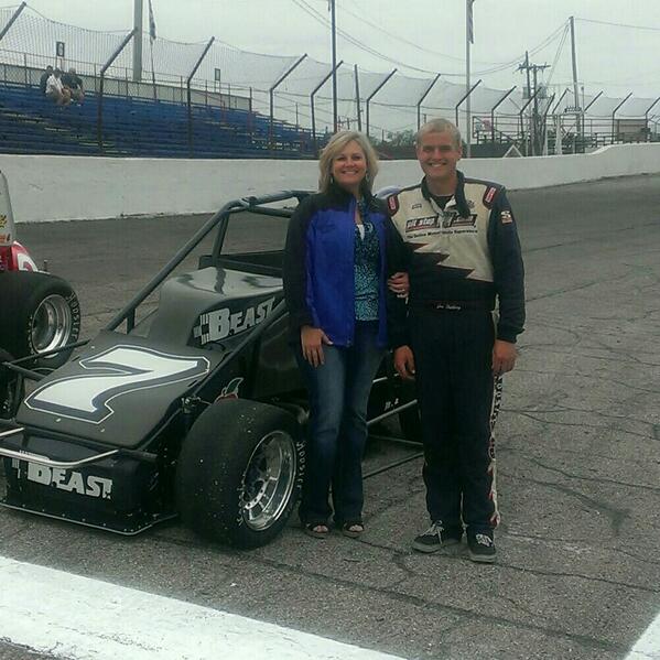 winecountryjess's tweet photo. Momma and pole position winner @JojoHelberg @AndersonSpeedwy  #Little500 http://t.co/Dt66oS81oN