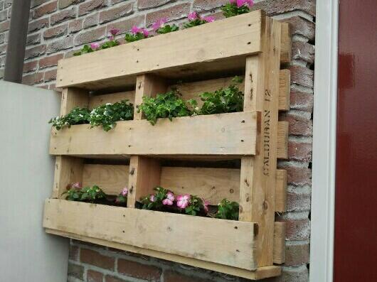 Zelfmaken&zo on twitter: "#pallet gebruikt als plantenbak. voor op ...