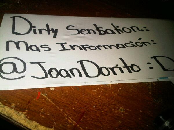 HeidyL_GarciaP's tweet photo. Aquí! #DIRTYSENSATION @Joandorito :') http://t.co/x04U7IrQsM