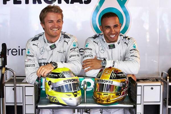 watchoftheweek1's tweet photo. Lewis Hamilton and Nico Rosberg are the newest IWC Schaffhausen Ambassadors http://t.co/OeLtnF2ZK6