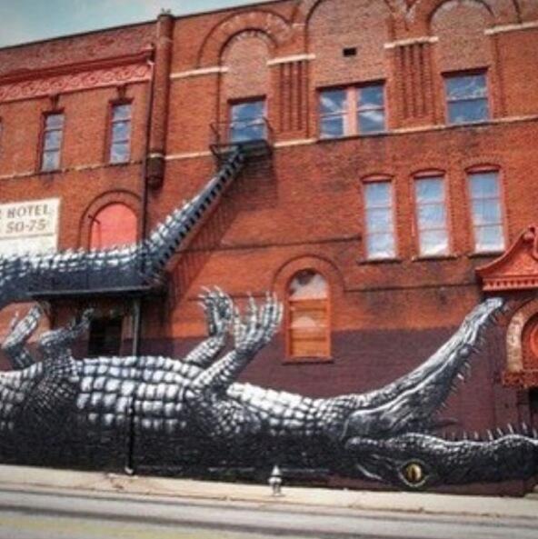 iIusionOptica's tweet photo. Arte callejero. http://t.co/BEK05Xd4Gh