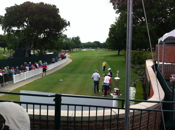 Beautiful view.  First tee box 'Patriots Outpost' @CrownePlazaInv #CPIAC