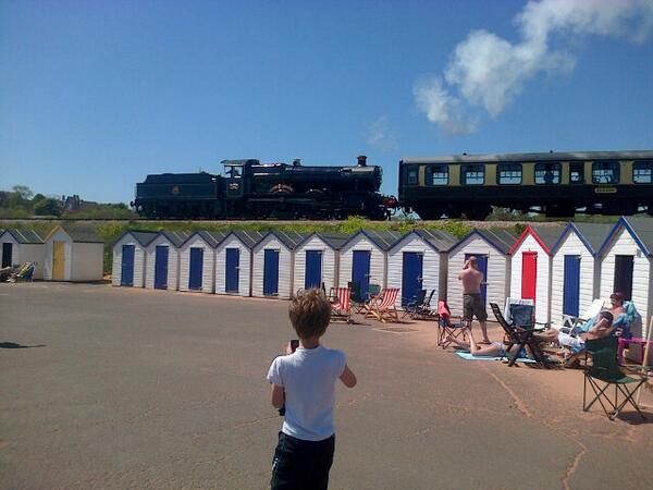 Steam train in devon