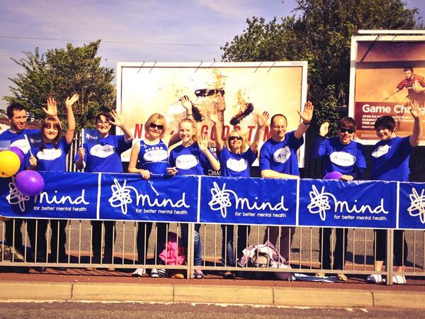 MrsForester's tweet photo. @MindCharity Fabulous cheering squad at the Manchester 10k today! Good work everyone. http://t.co/IyF3cR2ngn