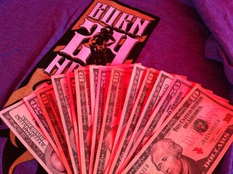 Cash on the line! #gofast