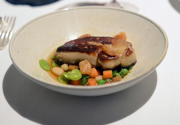 hungrypeasant's tweet photo. More from @PierreKoffmann. Hot foie gras pot-au-feu. Sublime indulgence. http://t.co/DLRI3EV1gM