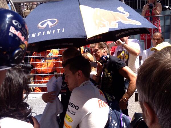 Carl_Cox's tweet photo. Amazing day in Monaco GP today @redbullracing with the Hoff in toe on the grid walk. :) http://t.co/yvt3BXLdcG