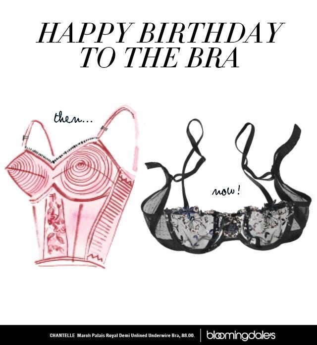 Bloomingdale's on X: Happy Birthday to the bra! Invented in 1910