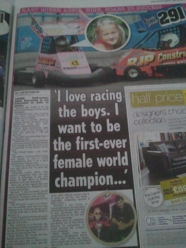 My feature in Daily Star today. #BangerRacing