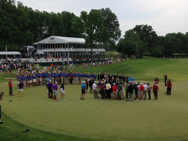mySPGA's tweet photo. Idoki gets to take #Alfred home after winning the @2013SeniorPGA at #BelleriveCC #SrPGA http://t.co/y9qnMsJ9Pc