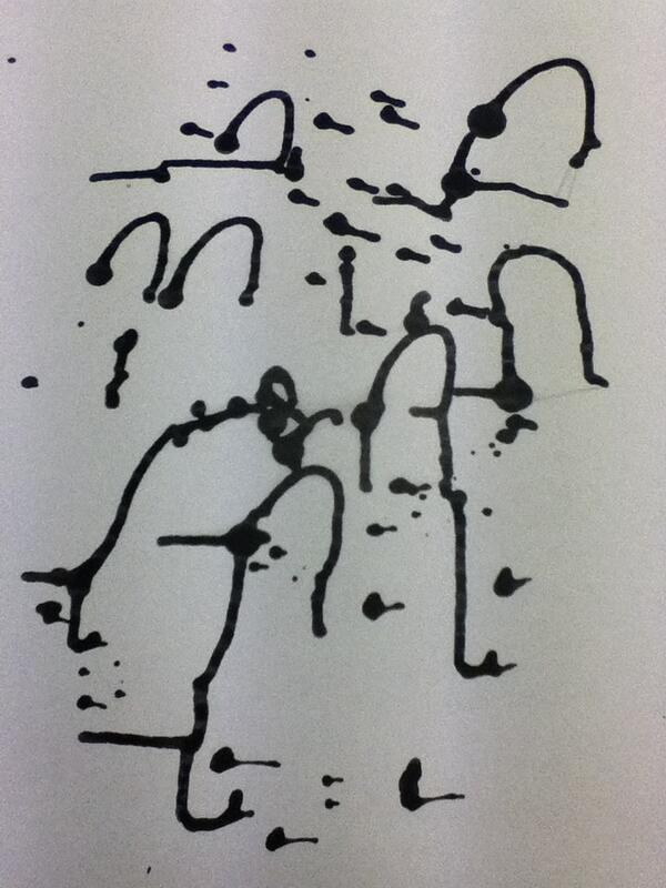 edu_trent's tweet photo. Ink blot at start. #Visarts13 http://t.co/E2sg54Z60p