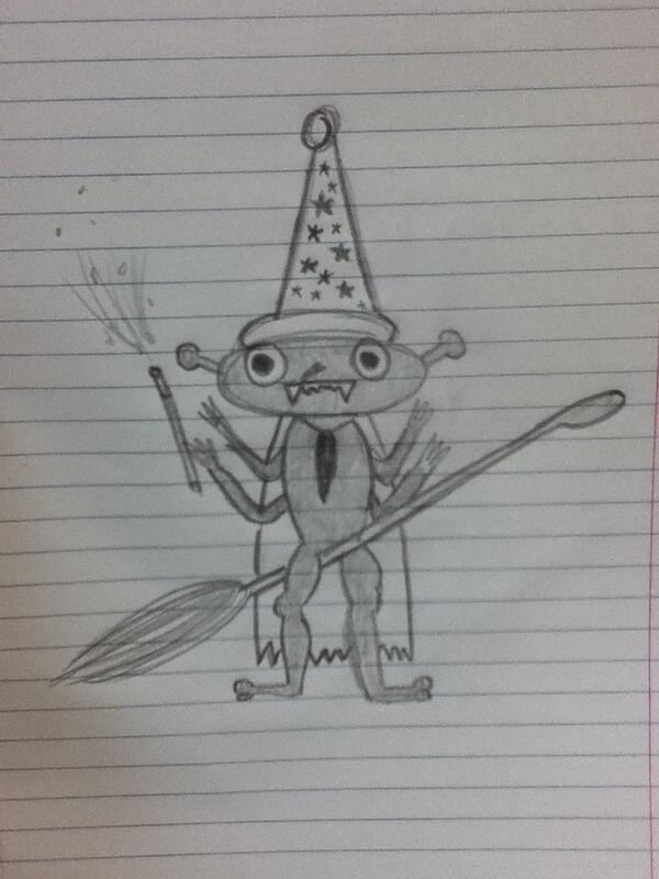edu_trent's tweet photo. My witch, wizard and monster! #Visarts13 http://t.co/v6pMwwpfF0