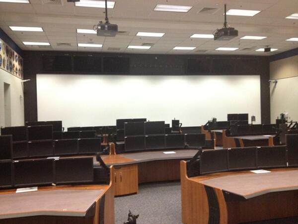 HoustonGC's tweet image. Former Space Shuttle MCC starting to take shape with consoles in place and monitors &amp;amp; voice units being installed.