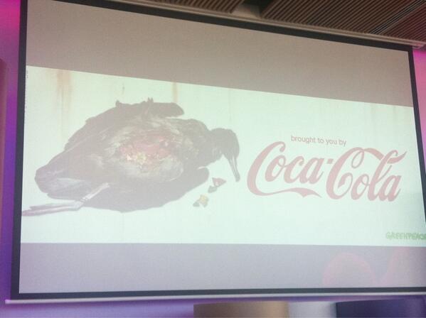 lianerossler's tweet photo. 2/3 of Australian birds are choking on a stomach full of plastic. Thanks Coke. Go @GreenpeaceAustP go! #takepart13 http://t.co/xRbHRrENQq
