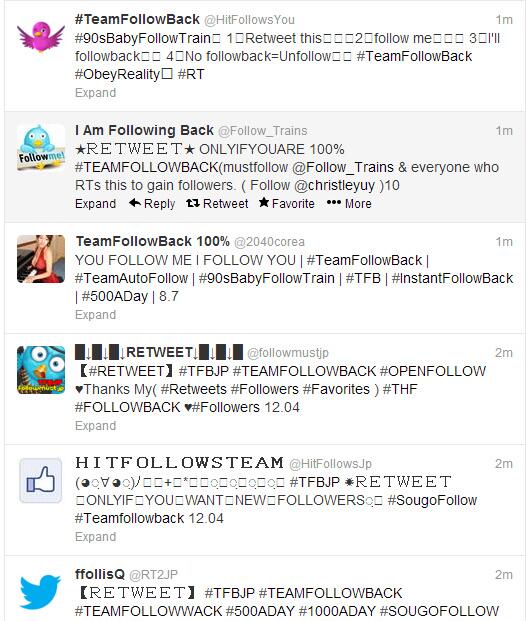 1HourFollowBack's tweet photo. Does your feed look like this? We #FollowBack without spamming you. | #TeamFollowBack #F4F #TFB | http://t.co/KOccfoW26q